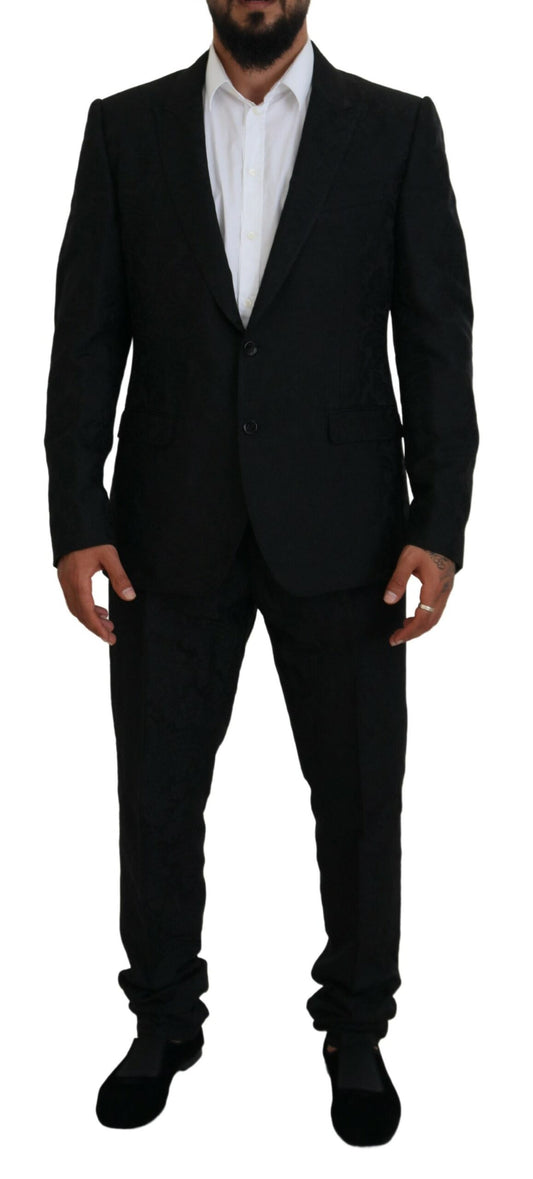 Black Single Breasted 2 Piece MARTINI Suit