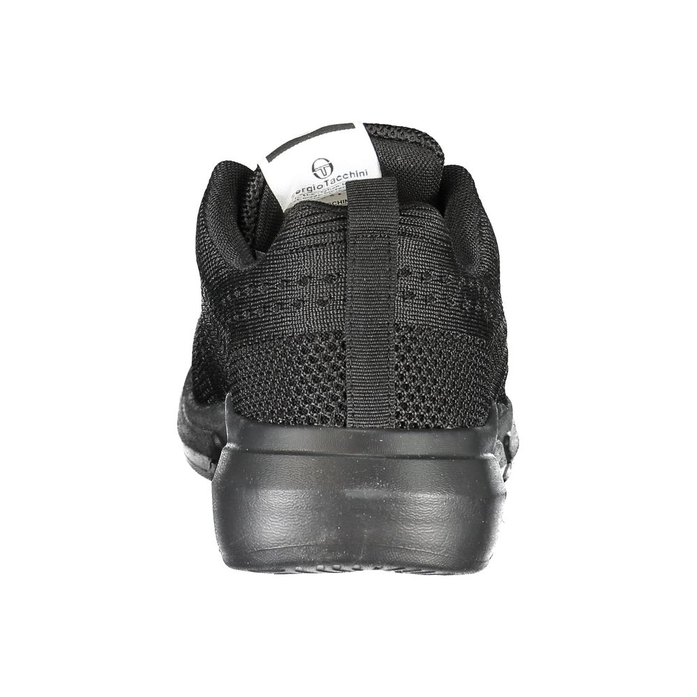 Black Polyester Sneaker