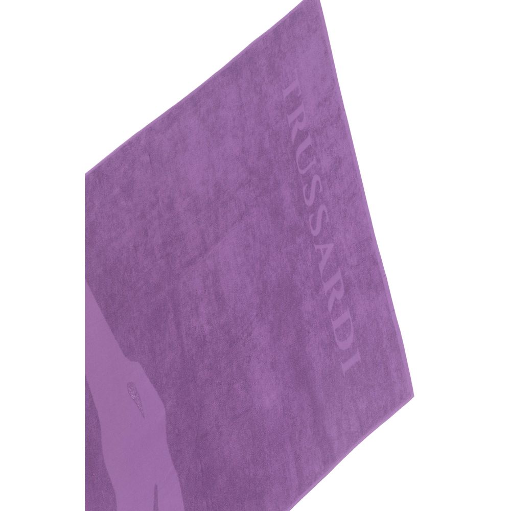 Purple Cotton Beach Towel