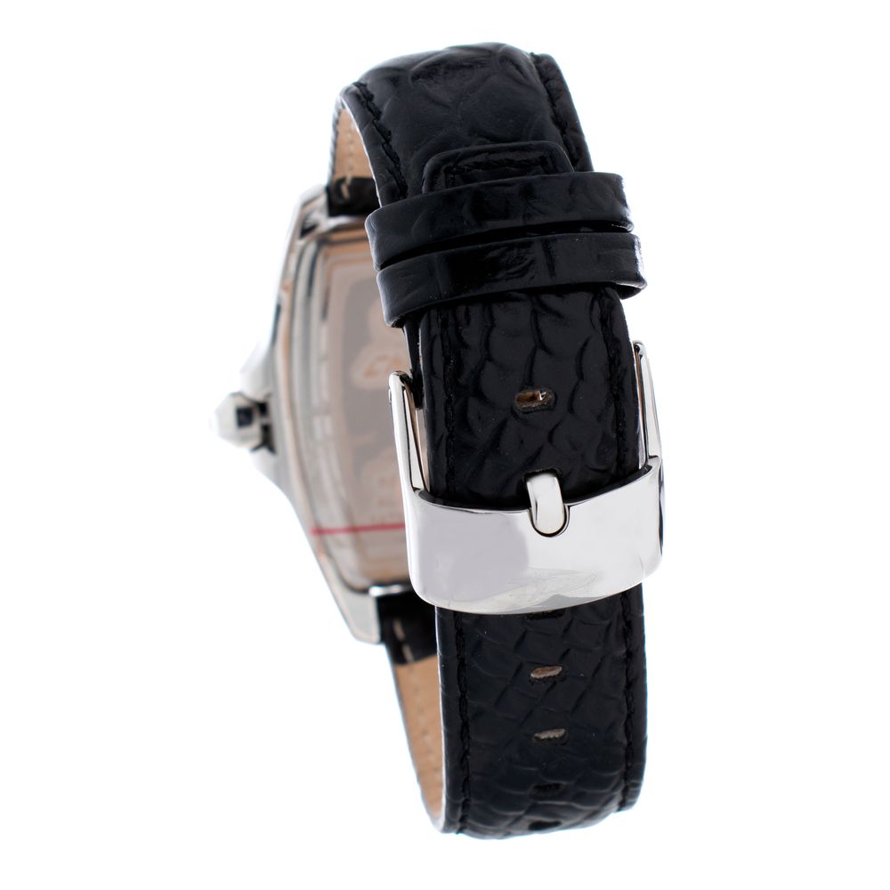 Black Leather Dress Watch