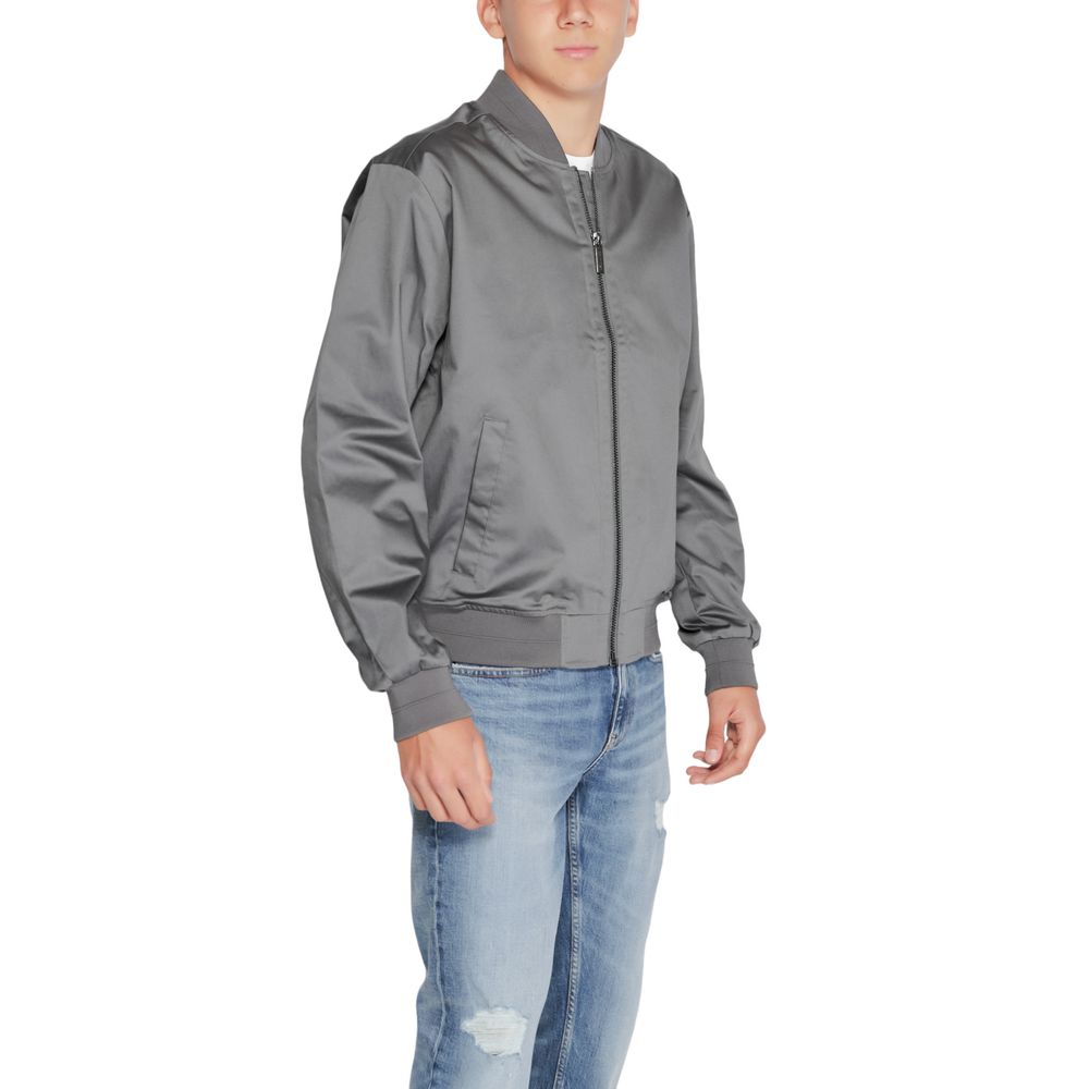 Gray Organic Cotton Bomber