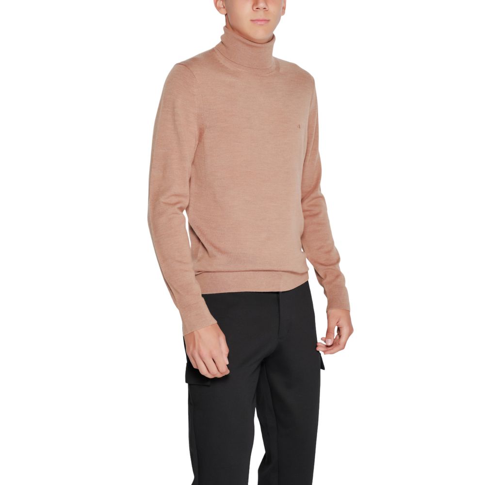 Beige Wool Turtleneck