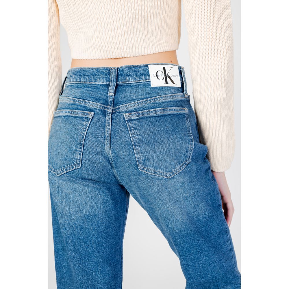 Blue Cotton Mom Jean