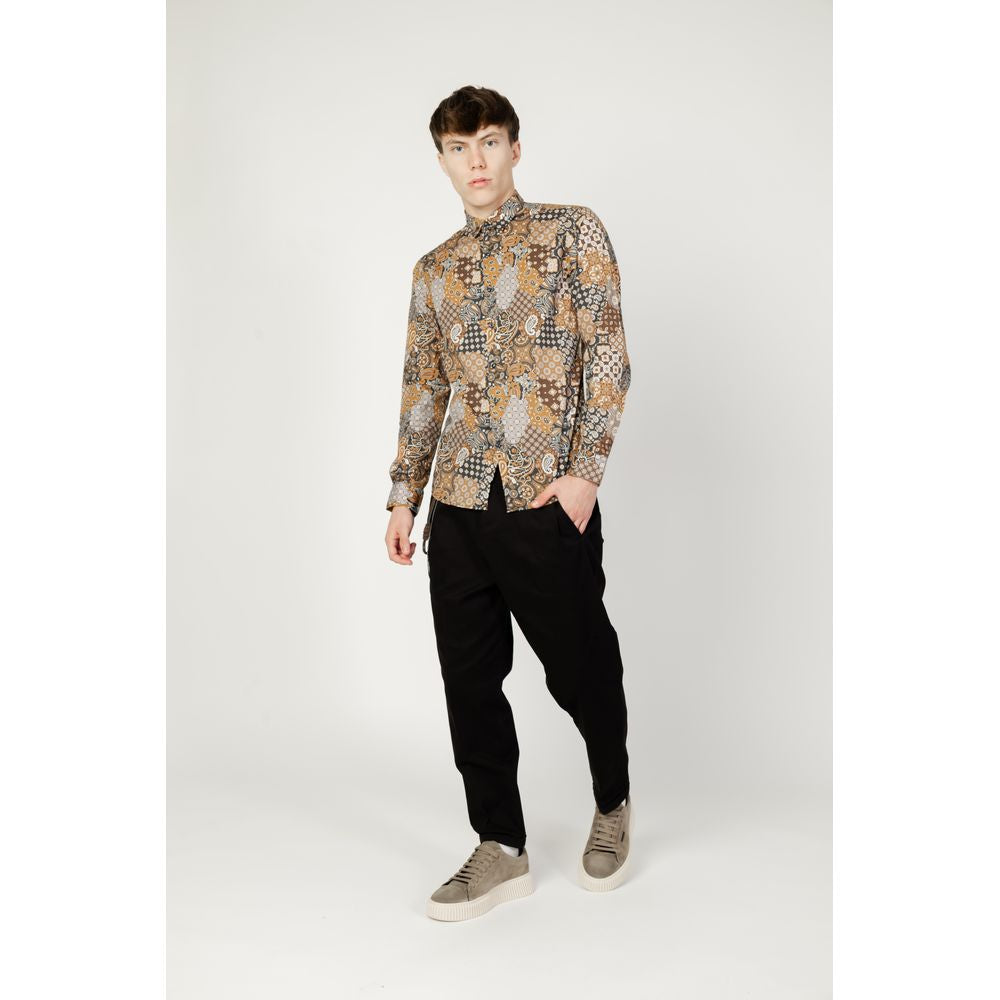 Beige Cotton Pattern Shirt