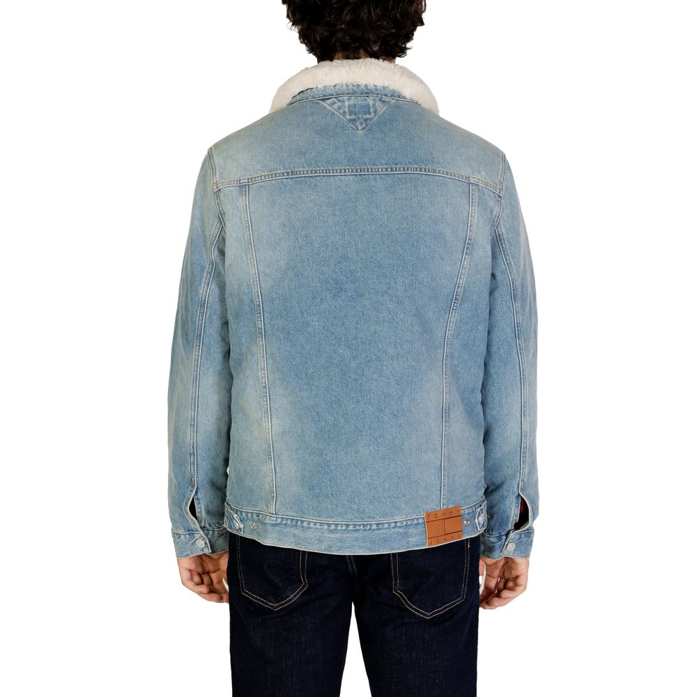 Light Blue Cotton Jackets & Coat
