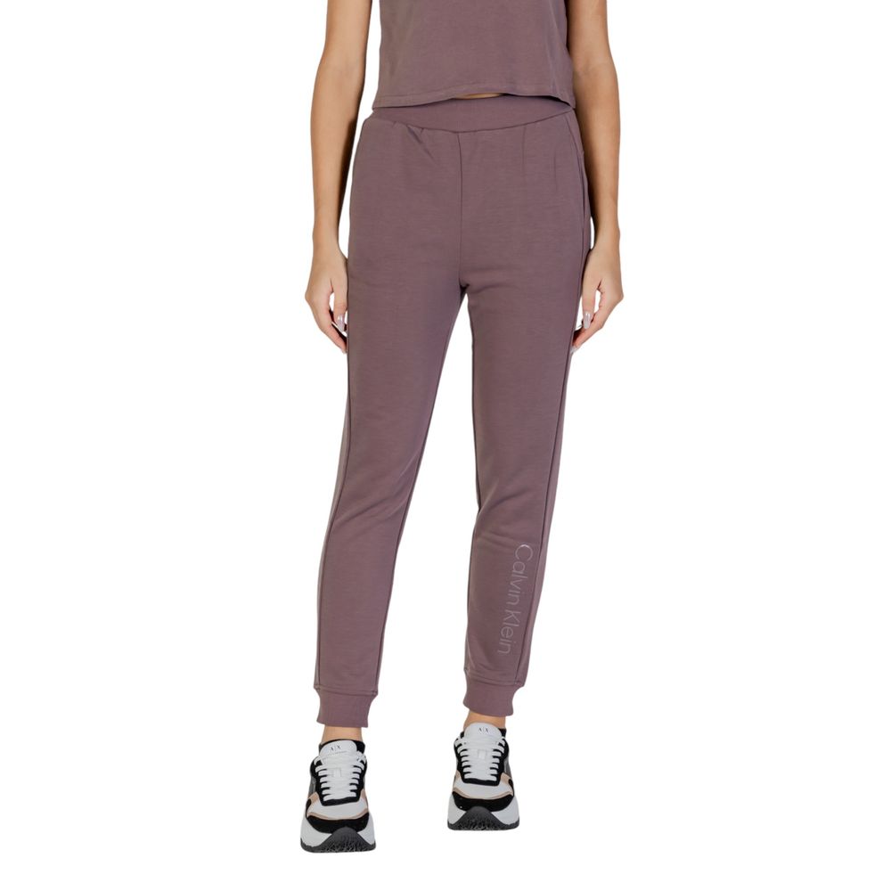 Purple Recycled Polyester Joggers Workout Pant