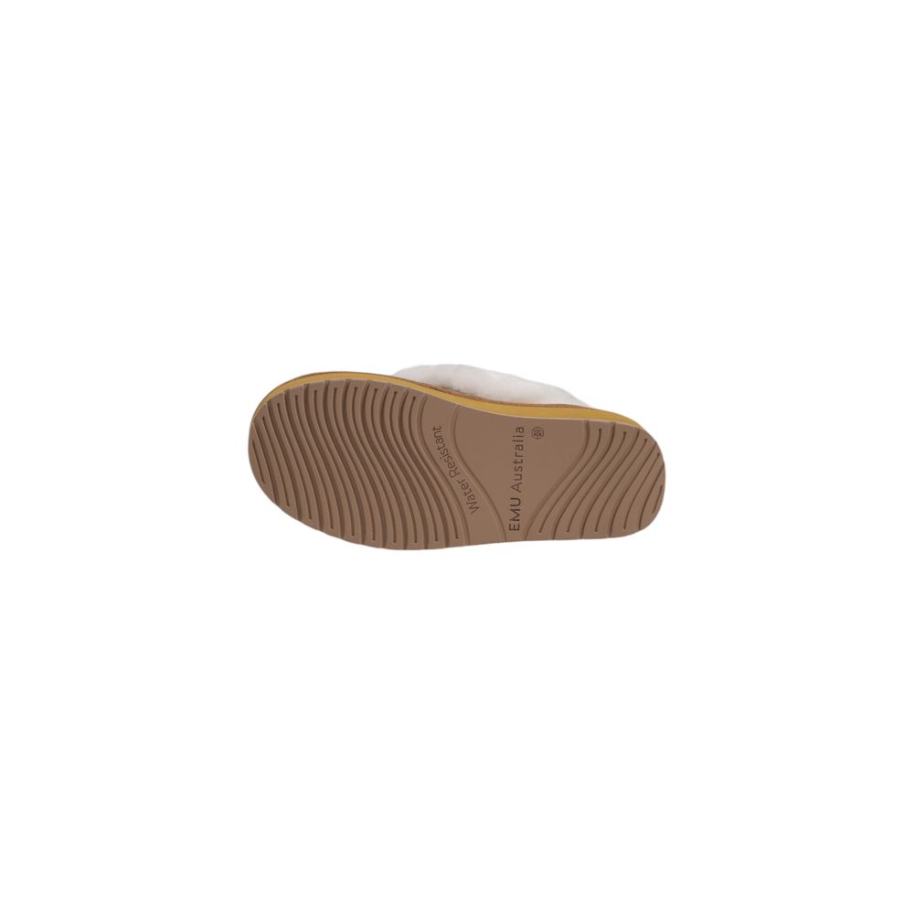 Beige Suede Leather Platform