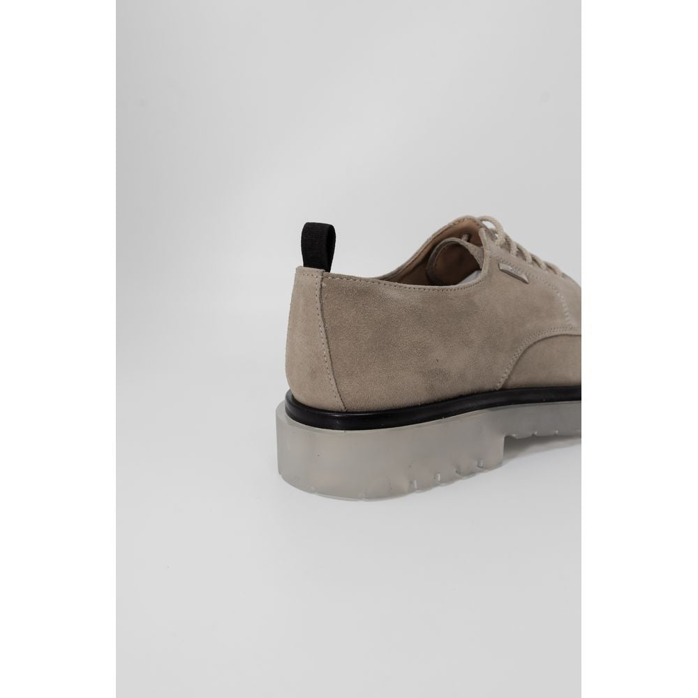 Beige Polyethylene Oxfords And Derby