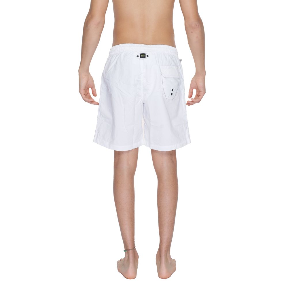 White Polyamide Swim Short