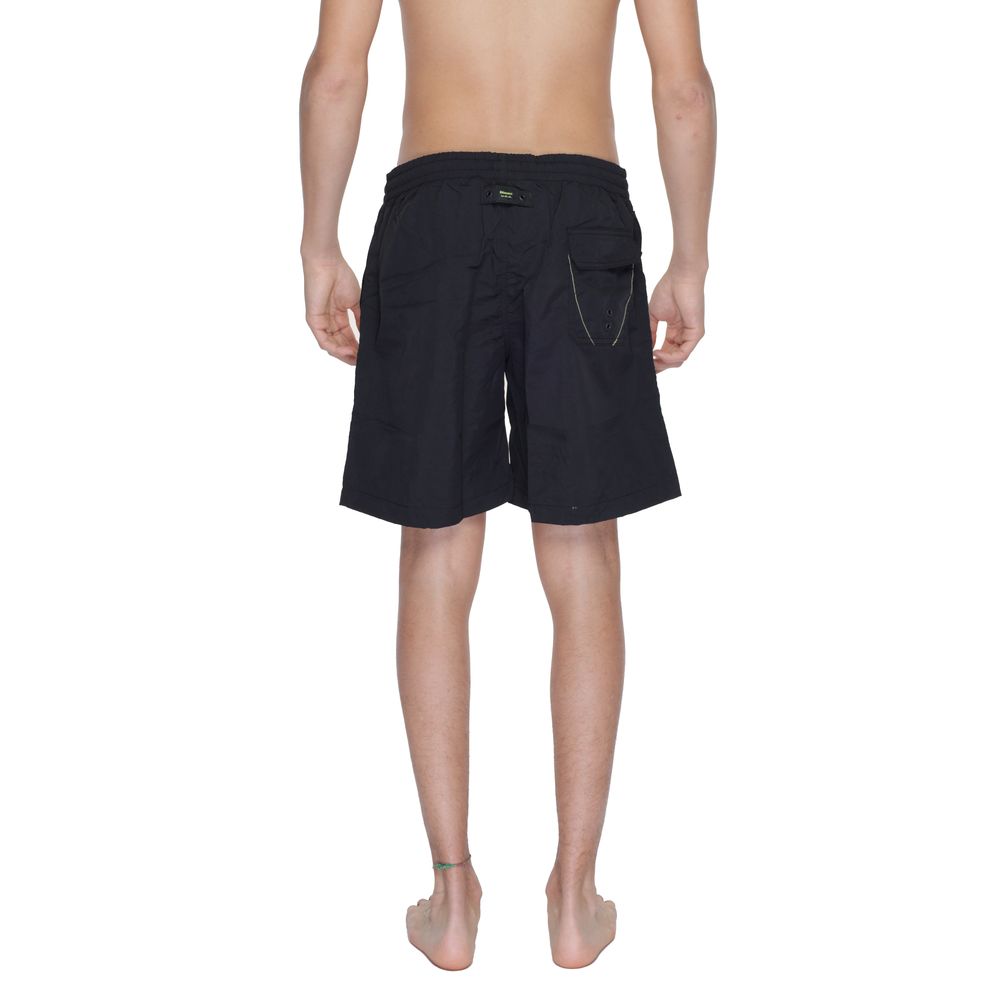 Black Polyamide Swim Short