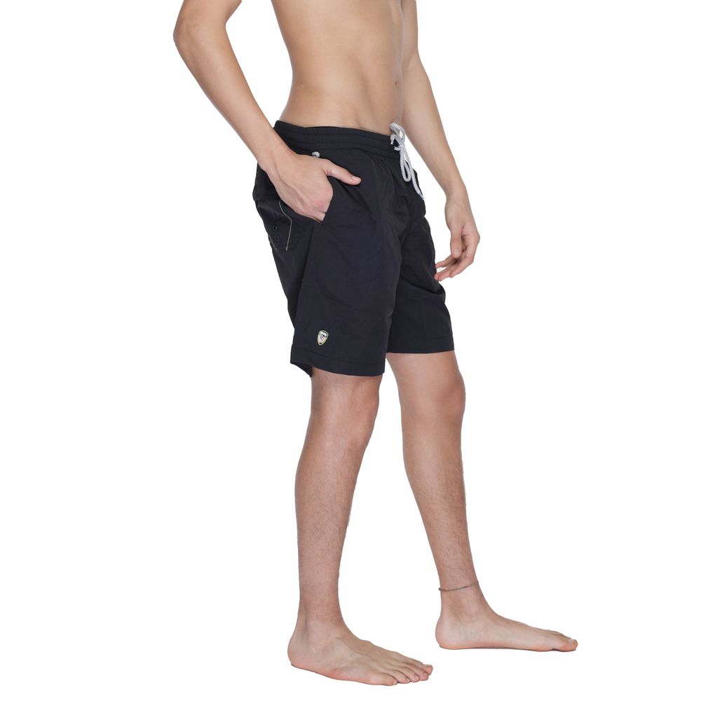 Black Polyamide Swim Short