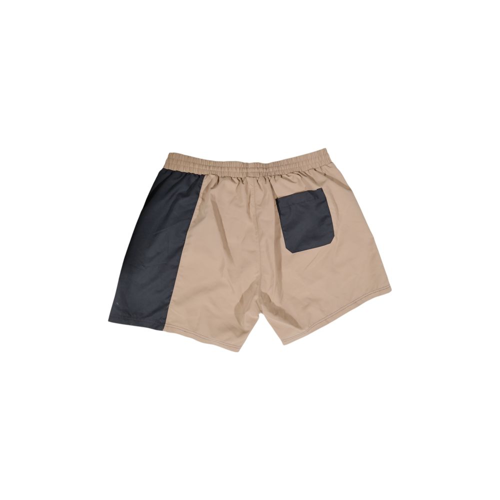 Beige Polyester Swim Brief