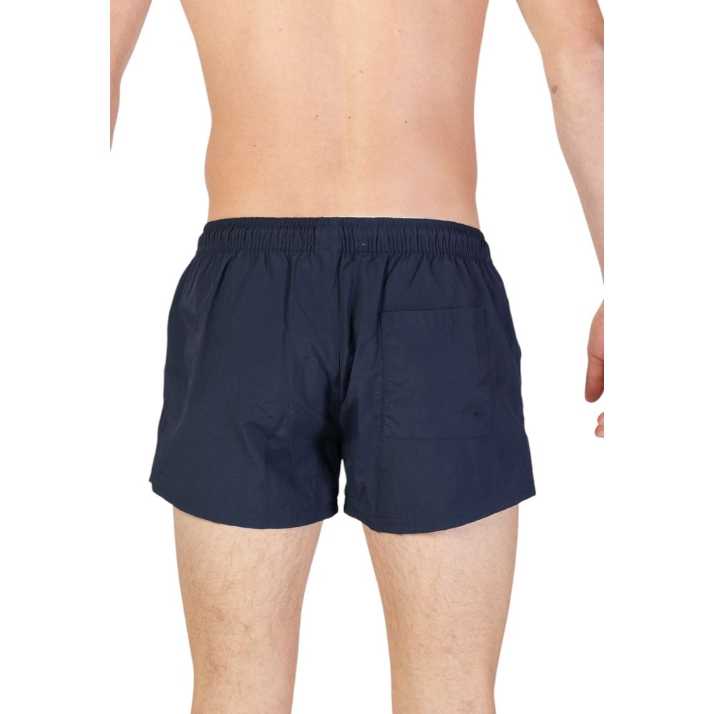 Blue Polyester Swim Short