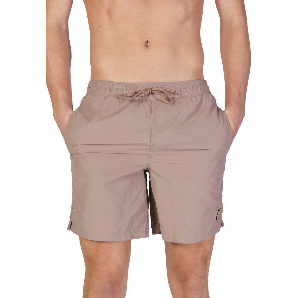 Gray Nylon Swim Short