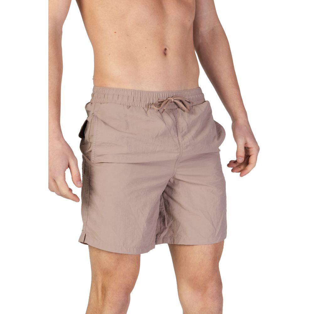 Gray Nylon Swim Short