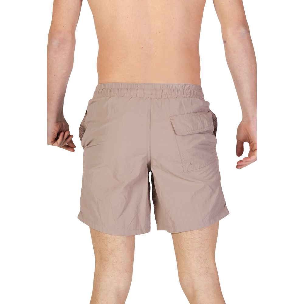 Gray Nylon Swim Short