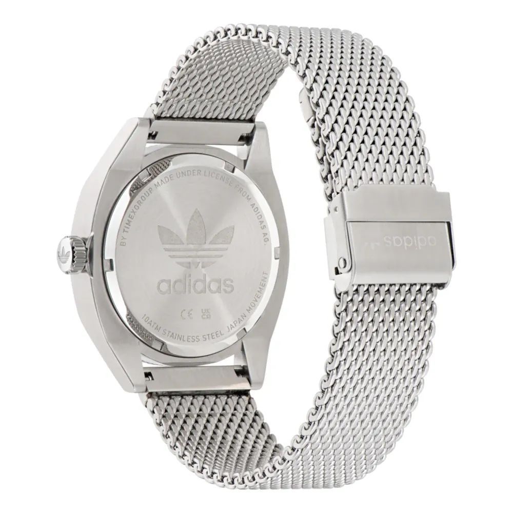 Gray Stainless Steel Dress Watch