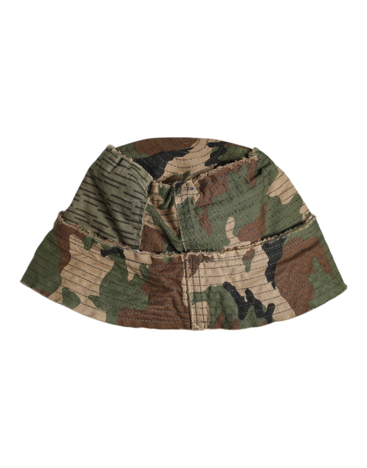 Multicolor Leopard Embellish Wide Brim Bucket Hat