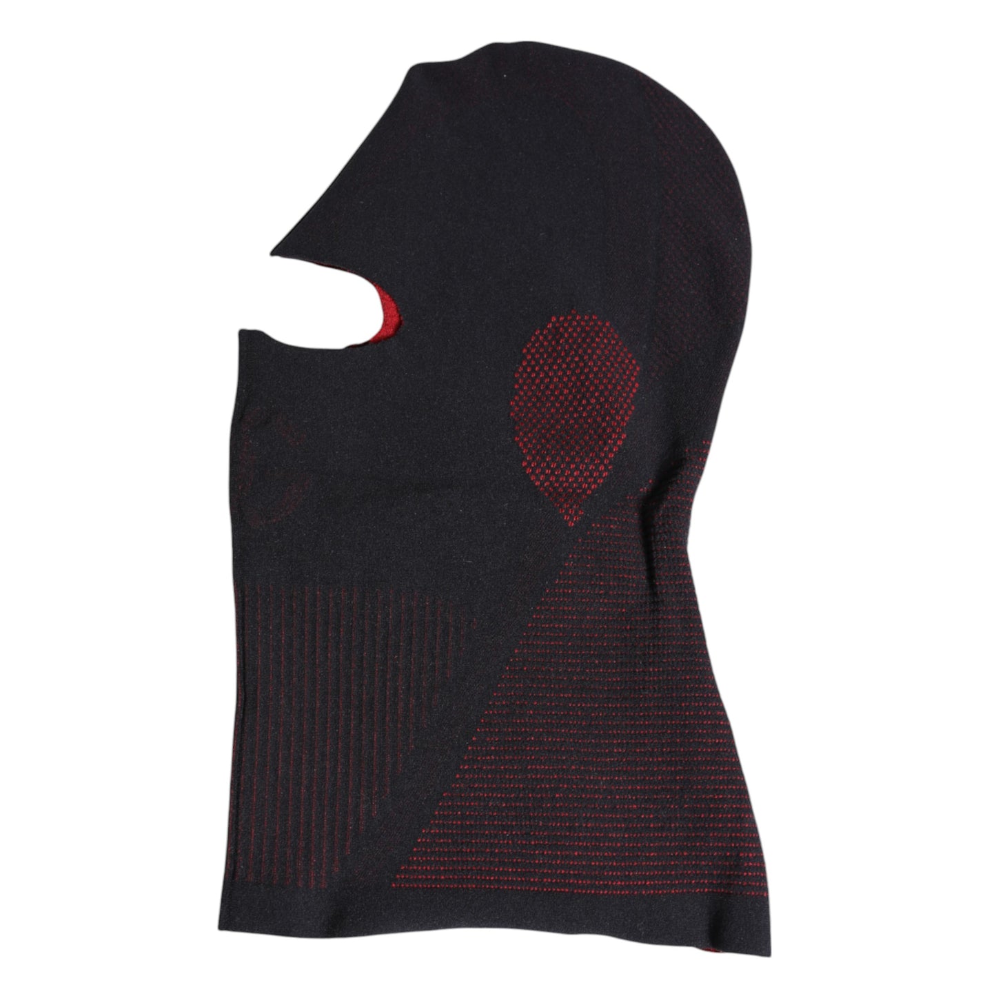 Black Cotton Knitted Ski Mask Balaclava Hat