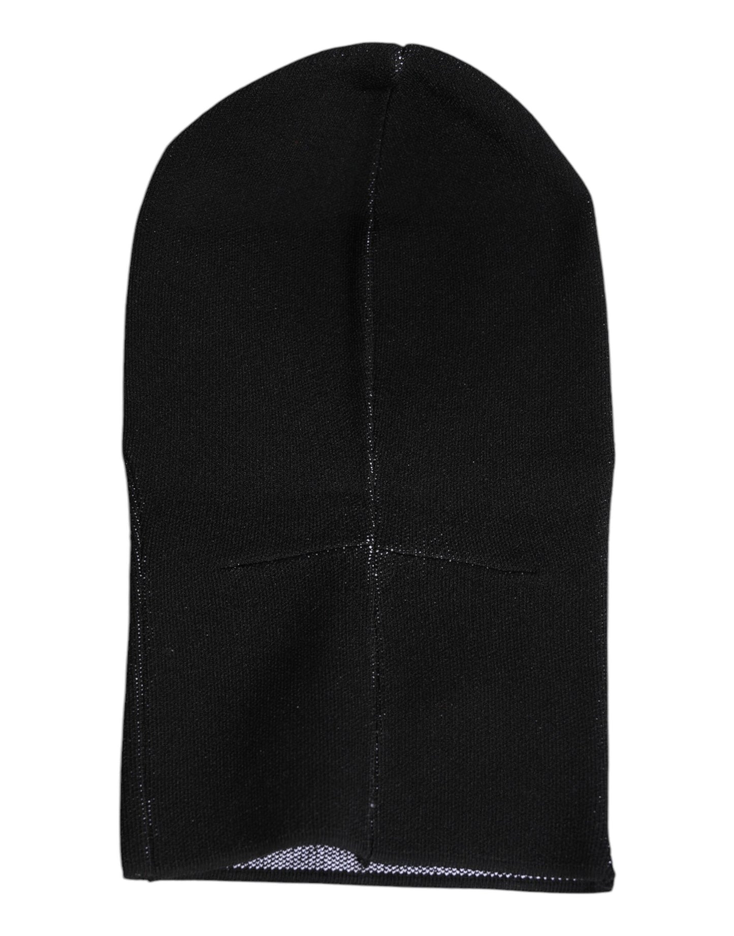 Black Cashmere Knitted Ski Mask Balaclava Hat