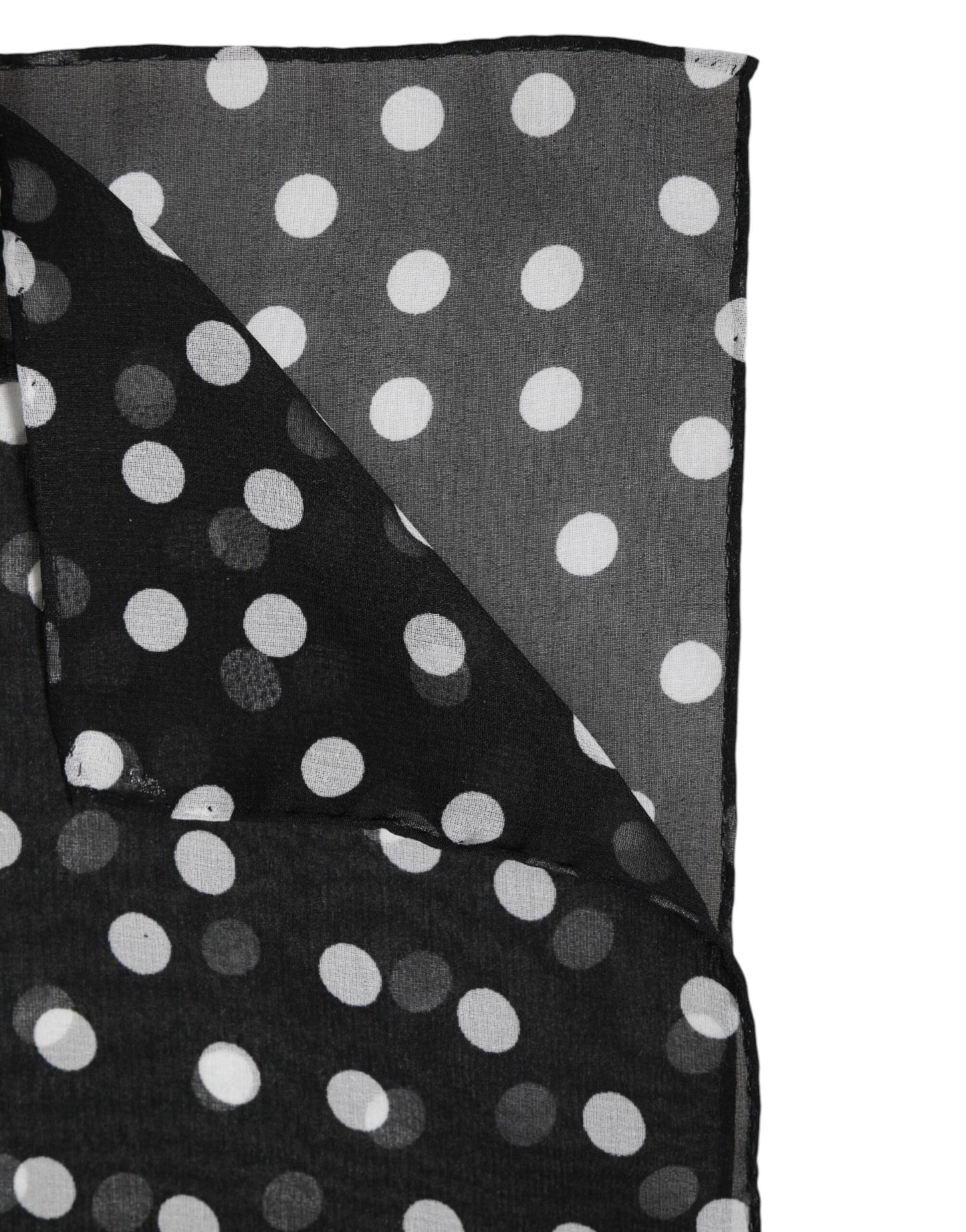 Black Polka Dots Polyester Wrap Shawl Scarf