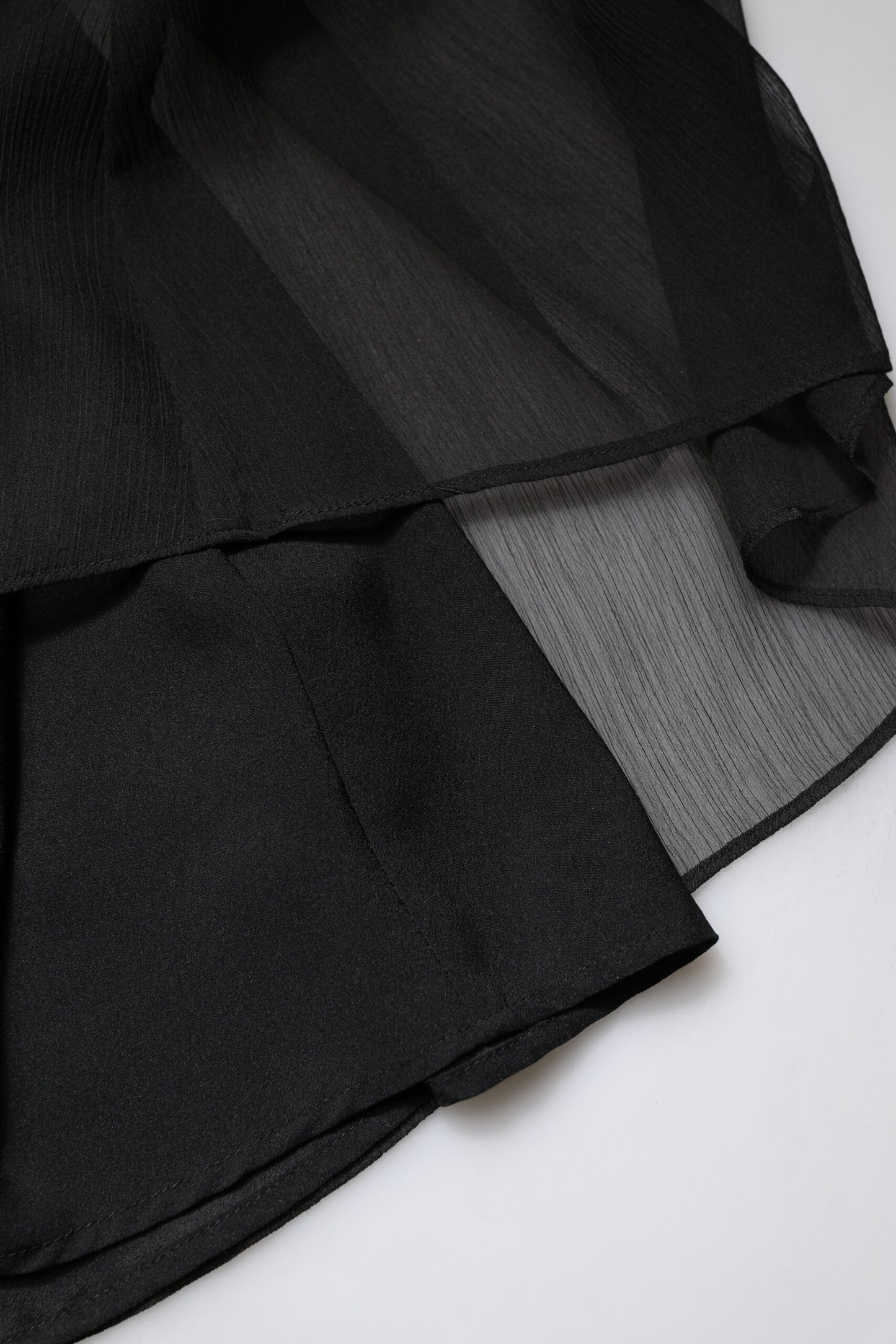 Black Tulle Pearl Sleeveless Long Gown Dress