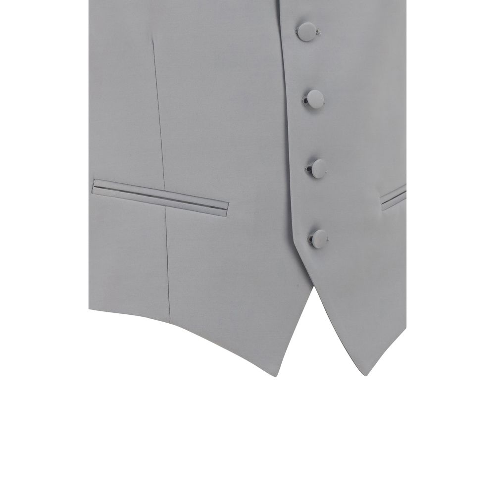 Gray Polyester Waistcoat