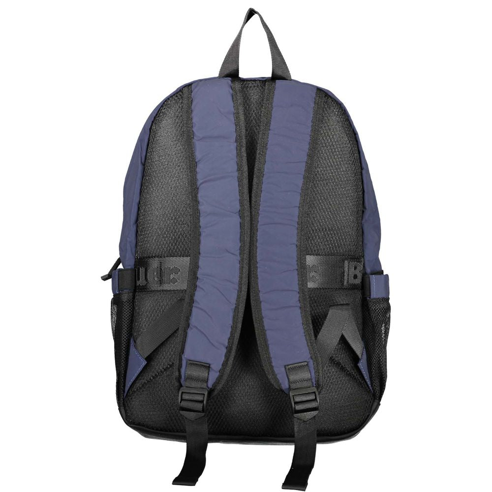 Blue Polyester Backpack