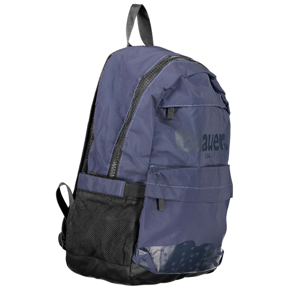 Blue Polyester Backpack