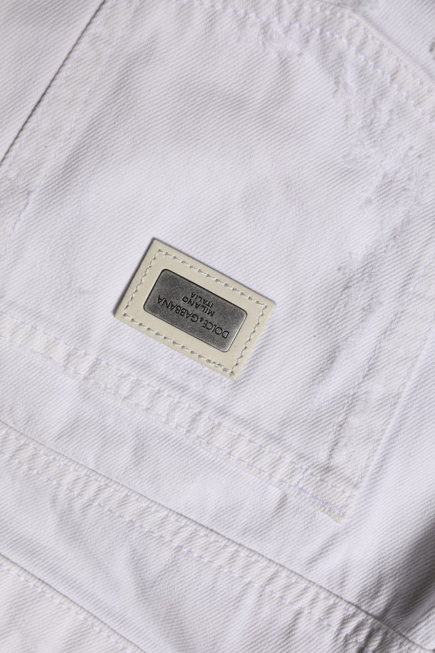 White Cotton Mid Waisted Women Denim Jeans