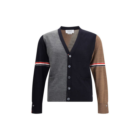 Multicolor Fleece Wool Cardigan