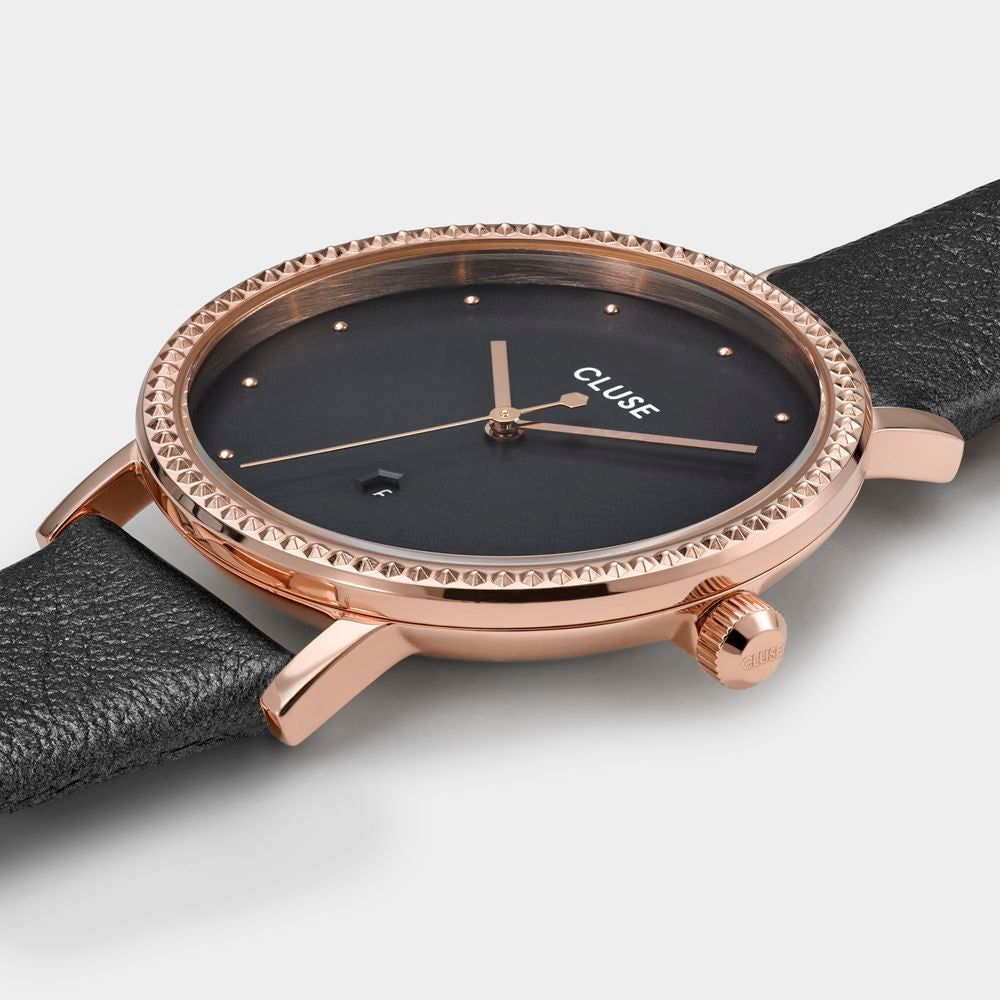 Gray Leather Watch