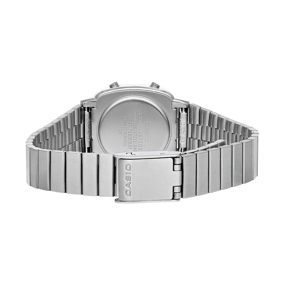 Gray Stainless Steel Digital Watch