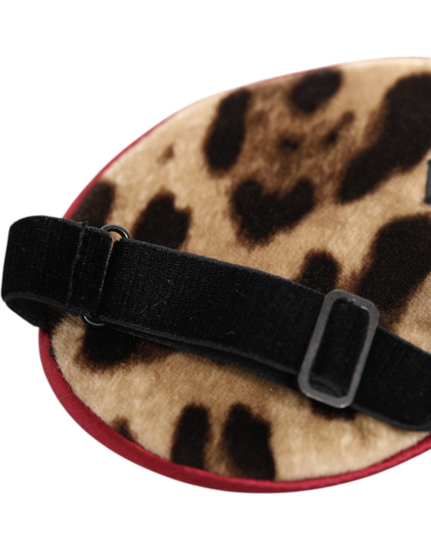 Brown Leopard Print Silk Women Accessory Sleep Eye Mask