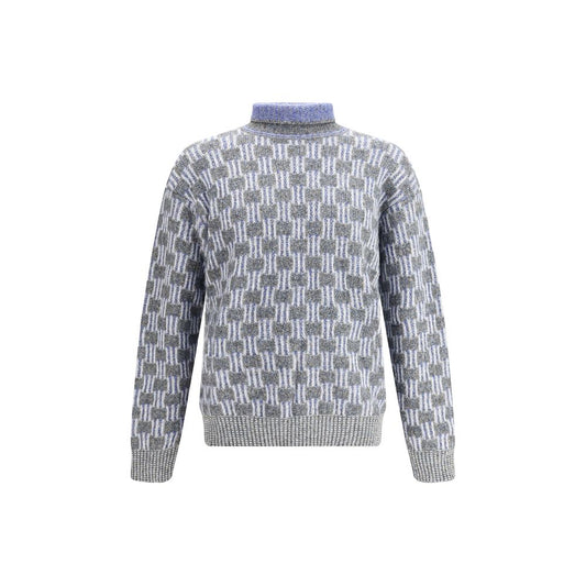 Light Blue Cotton Turtleneck