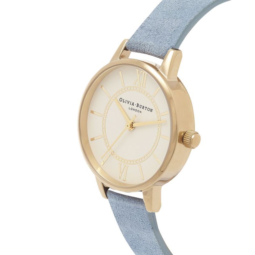 Blue Artificial Leather Watch