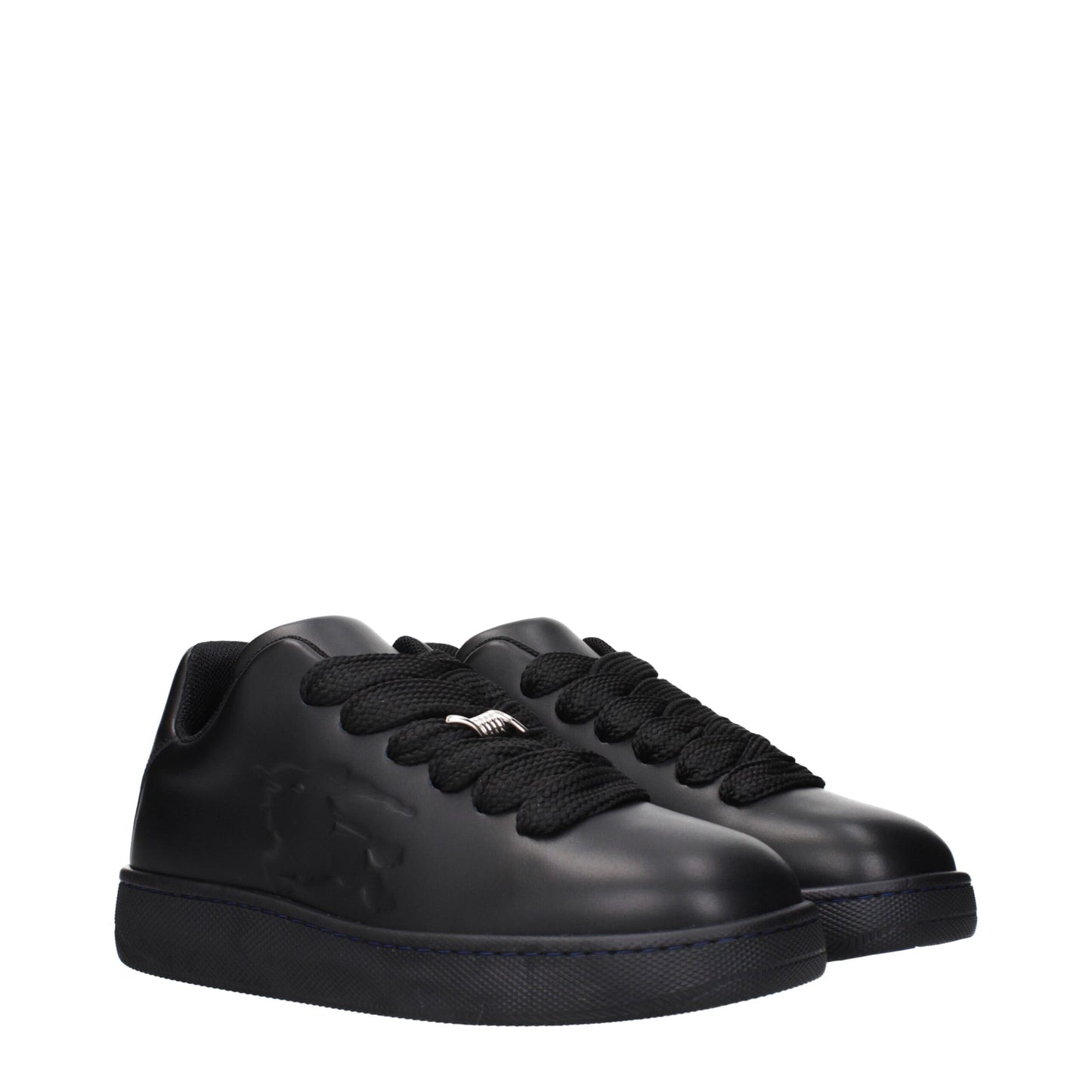 Black Leather Low Tops