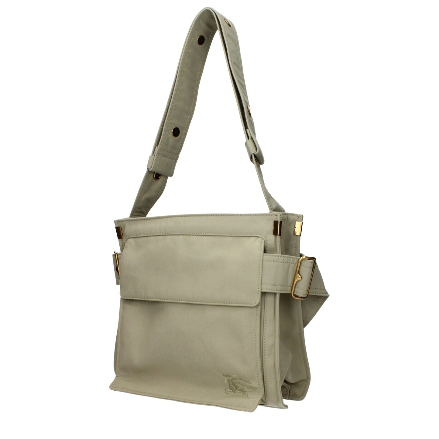 Green Fabric Shoulder Bags