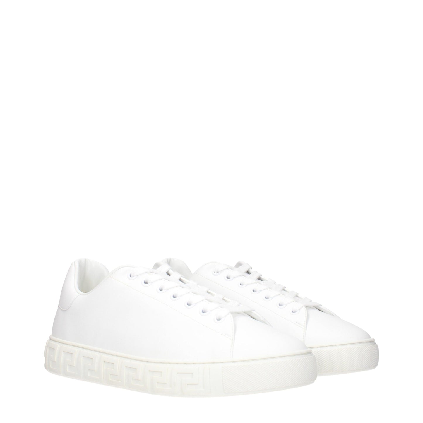 White Leather Low Tops