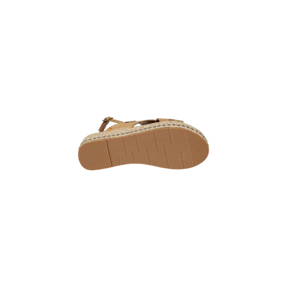 Beige Polyethylene Platform Sandals