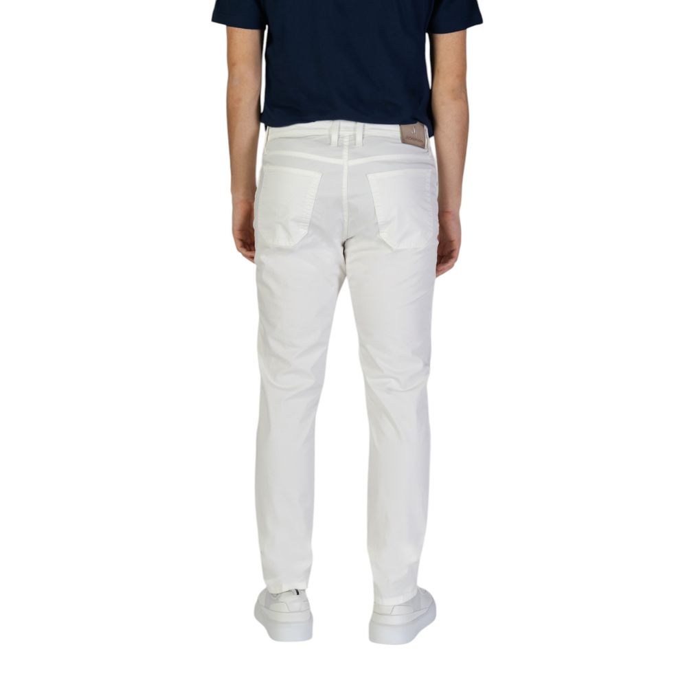 White Cotton Skinny Pants