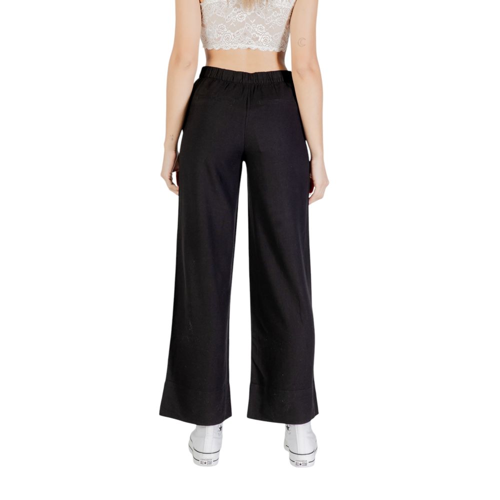Black Viscose Pants