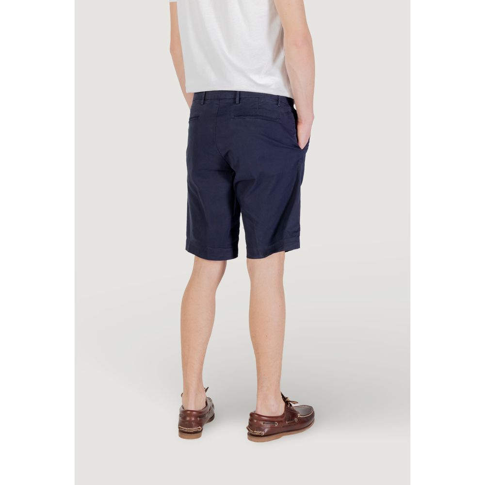 Blue Cotton Bermuda Shorts
