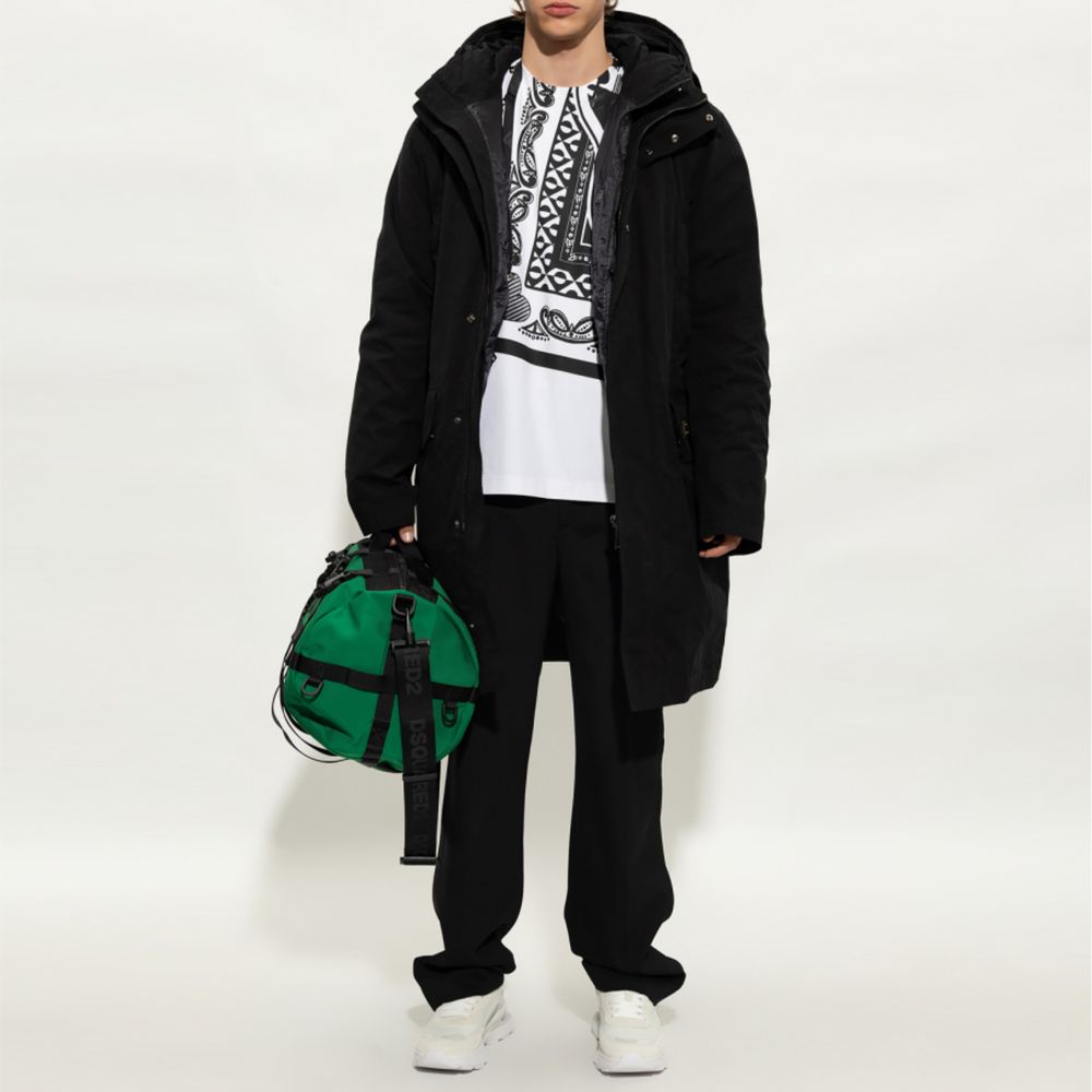 Black Cotton Jackets & Coat