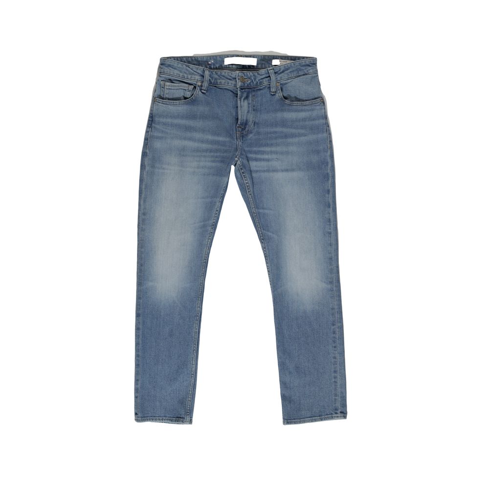 Blue Cotton Skinny Jeans