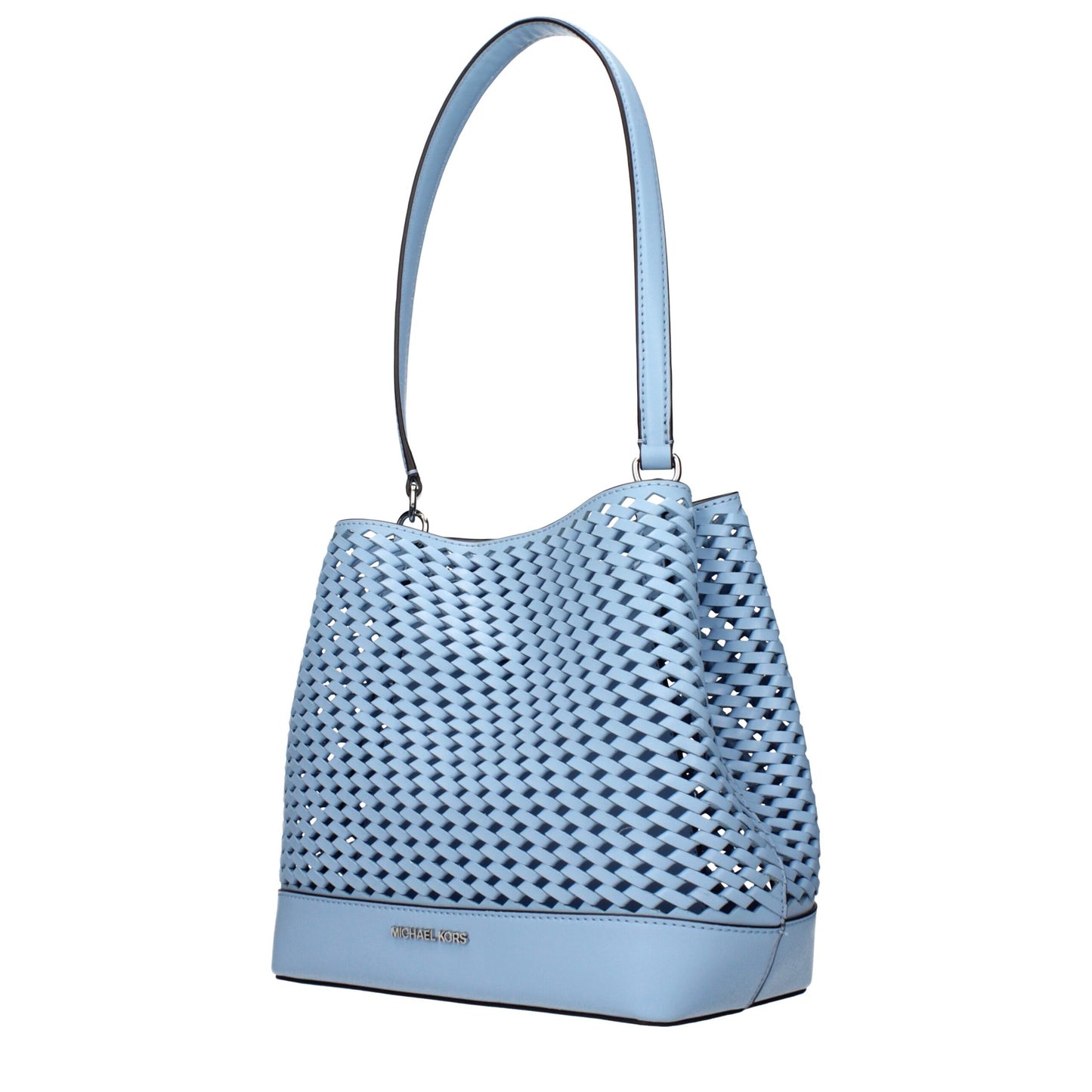 Light Blue Leather Shoulder Bags