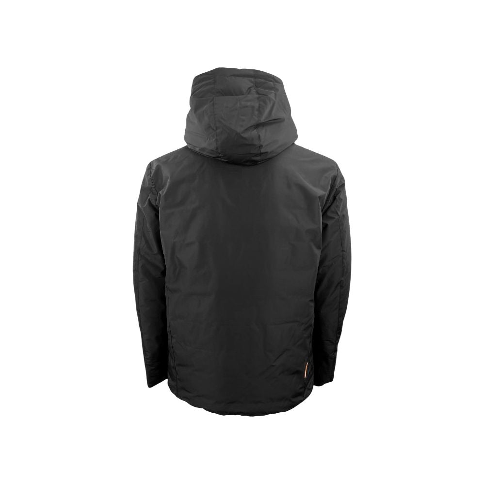 Black Polyester Jackets & Coat