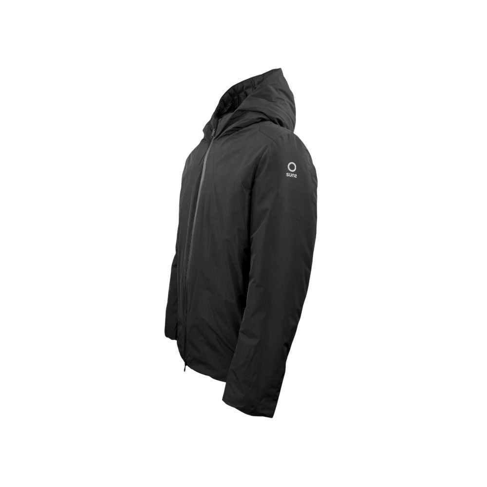 Black Polyester Jackets & Coat