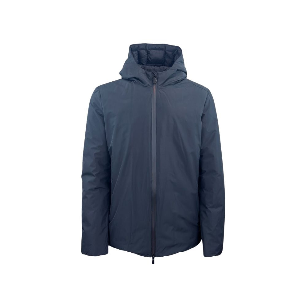 Blue Polyester Jackets & Coat