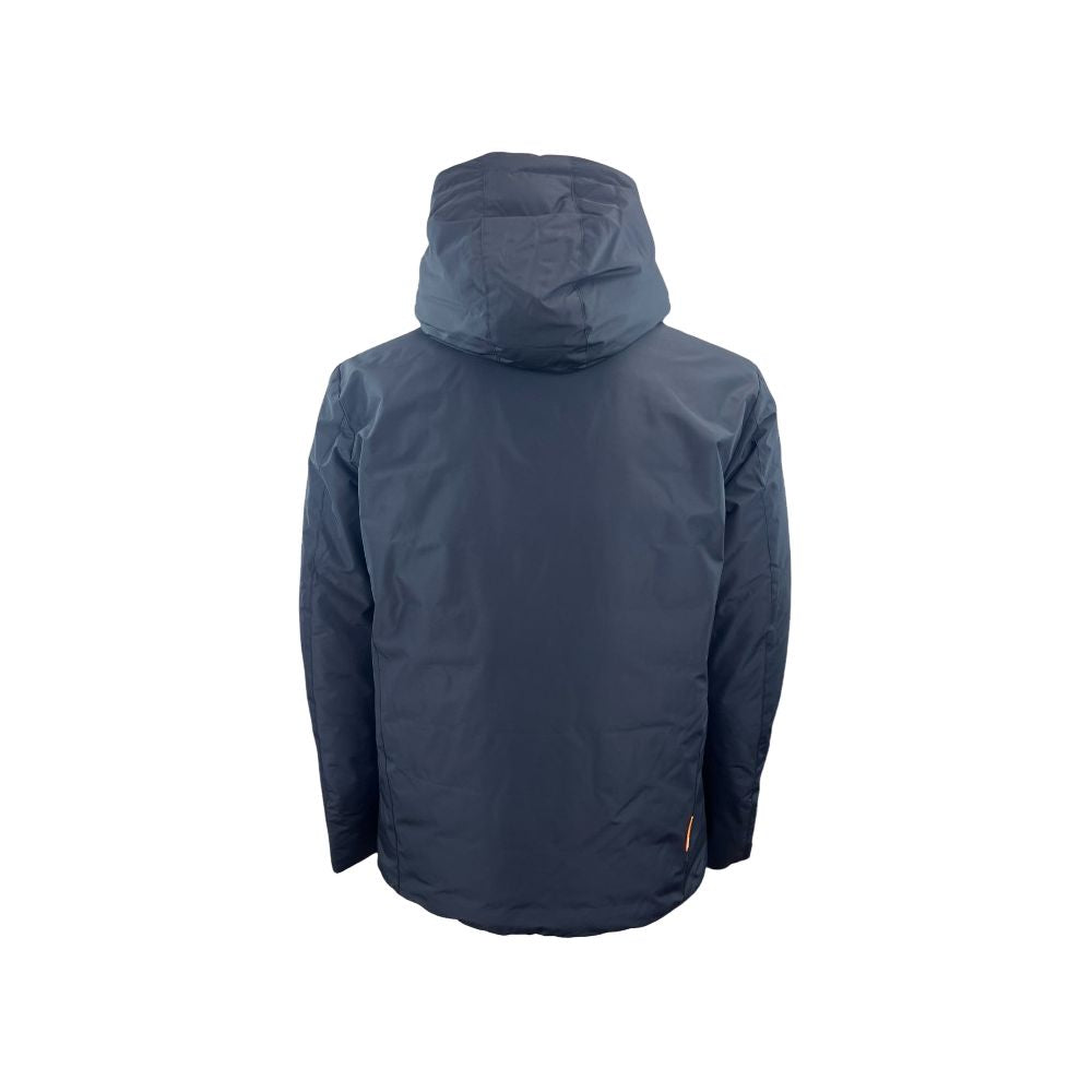 Blue Polyester Jackets & Coat